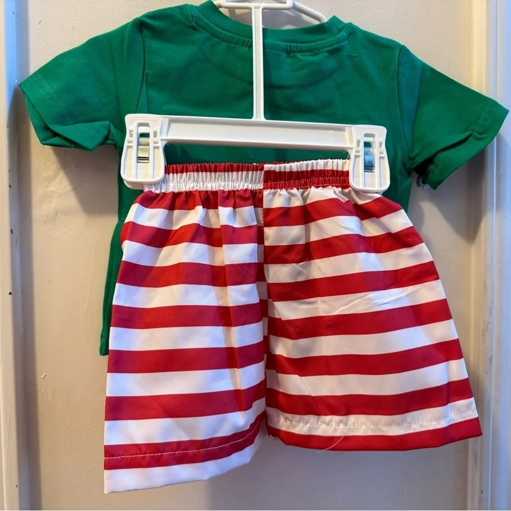 New Smocked Candy Cane Outfit